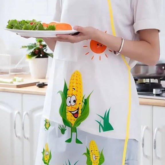 Lovely Cartoon Apron, Sleeveless Waterproof Anti-Oil Apron, Kitchen Cooking Waist Bib Lovely Cartoon Apron, Sleeveless Waterproof Anti-Oil Apron, Kitchen Cooking Waist Bib